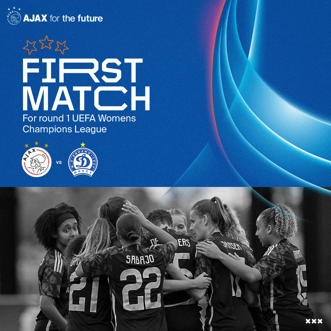 AJAX Vrouwen WCL Round1 Dinamo 1080X1080